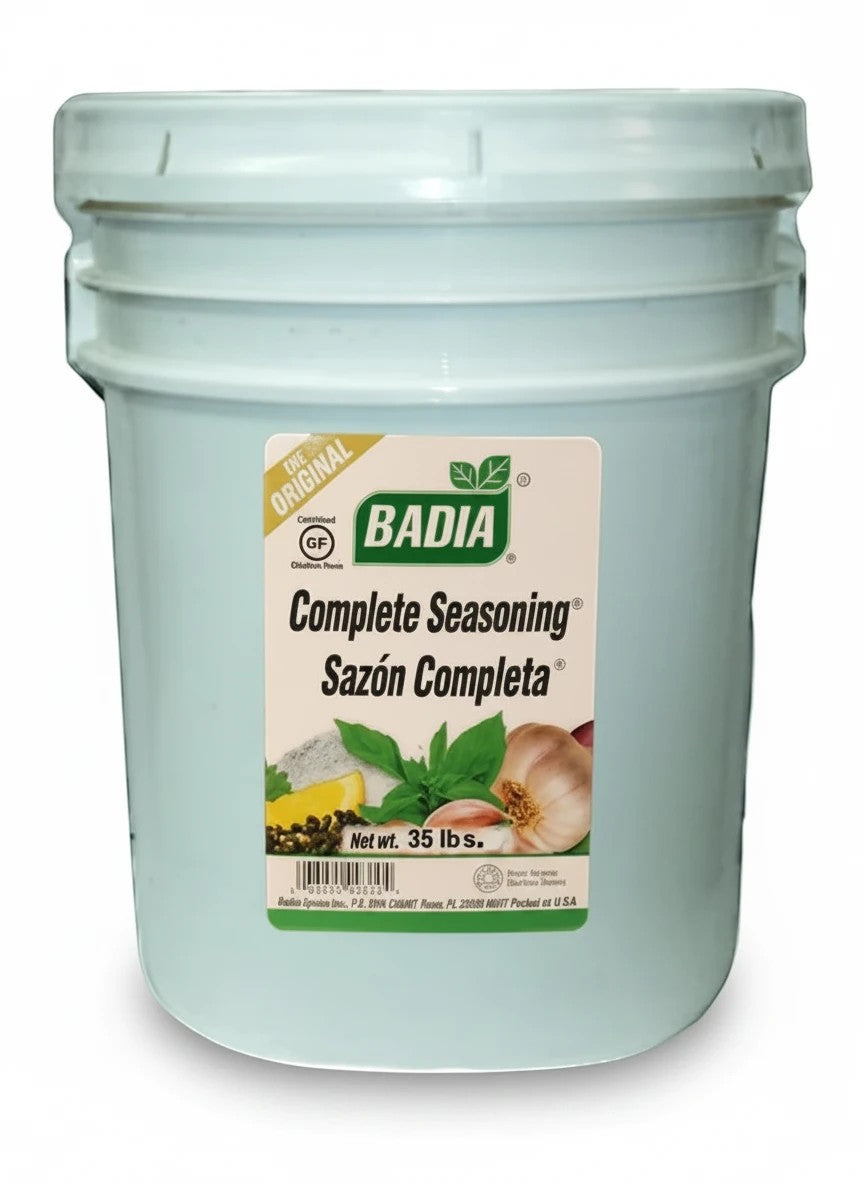 Badia Complete Seasoning, 35 lb — bulk size for restaurants and high-volume kitchens