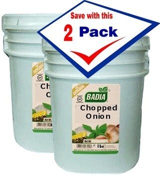 Bodega Badia granulated onion spice, 20 lb pack of 2, ideal for rubs, marinades, and sauces.