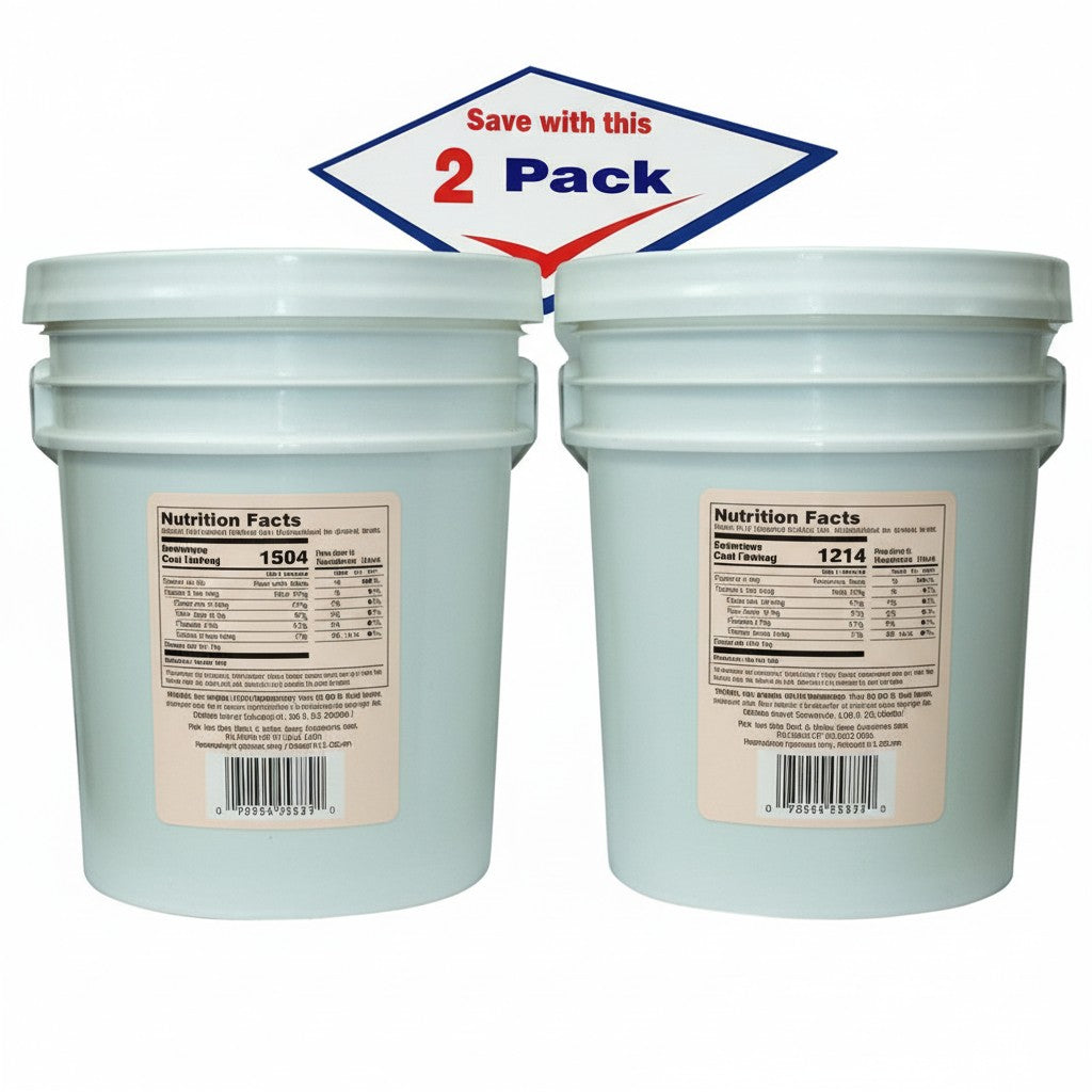Bodega Badia 20 lb jugs of ground red pepper spice, 2-pack. Ideal for hot sauces, rubs, and seasonings.