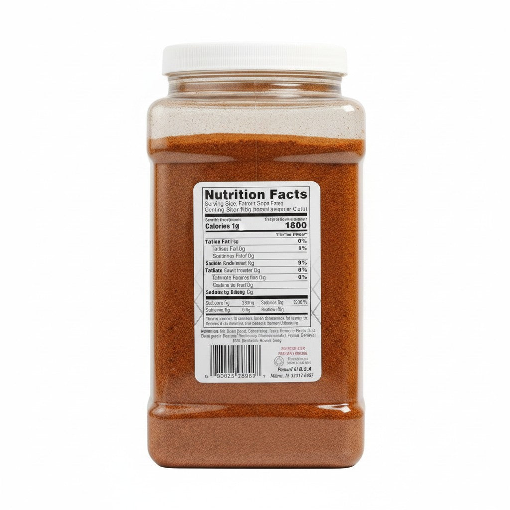 Bodega Badia All Purpose Seasoned Salt, 7 lb jug. A blend of salt, garlic, onion, paprika, celery, and black pepper.