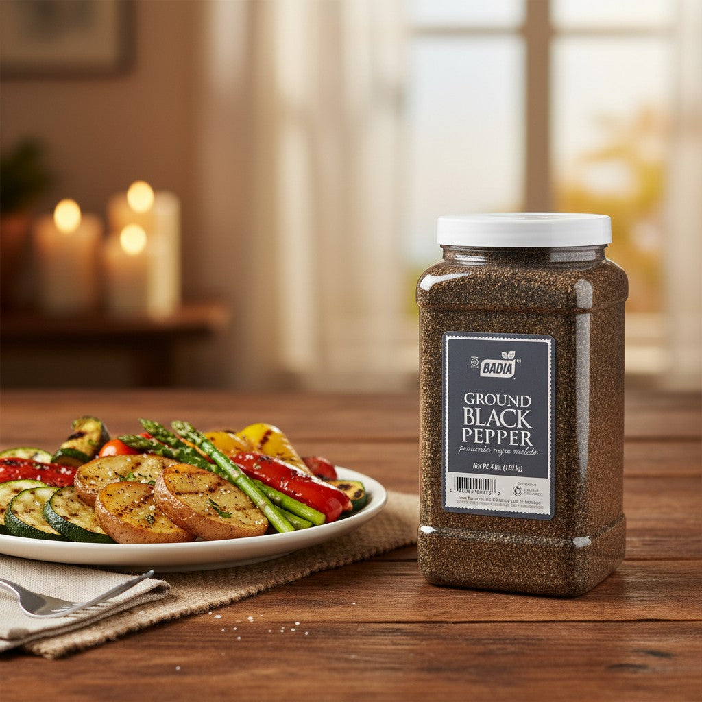 Badia Black Pepper Ground Spice, 3.5 lb