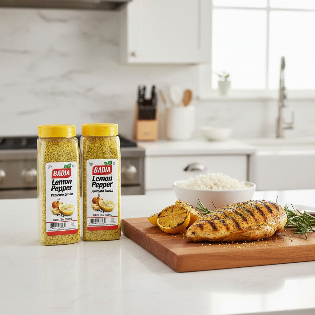 Badia Lemon Pepper Seasoning Mix, 1.5 lb, Pack of 2