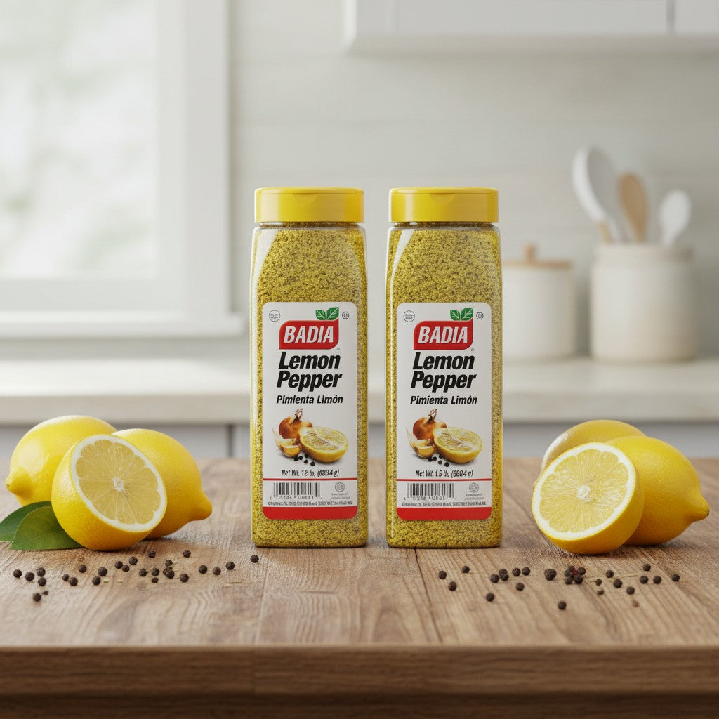 Badia Lemon Pepper Seasoning Mix, 1.5 lb, Pack of 2