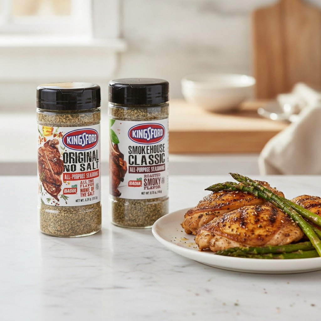 Kingsford Original, No Salt & Smokehouse All-Purpose Seasoning Bundle — lifestyle