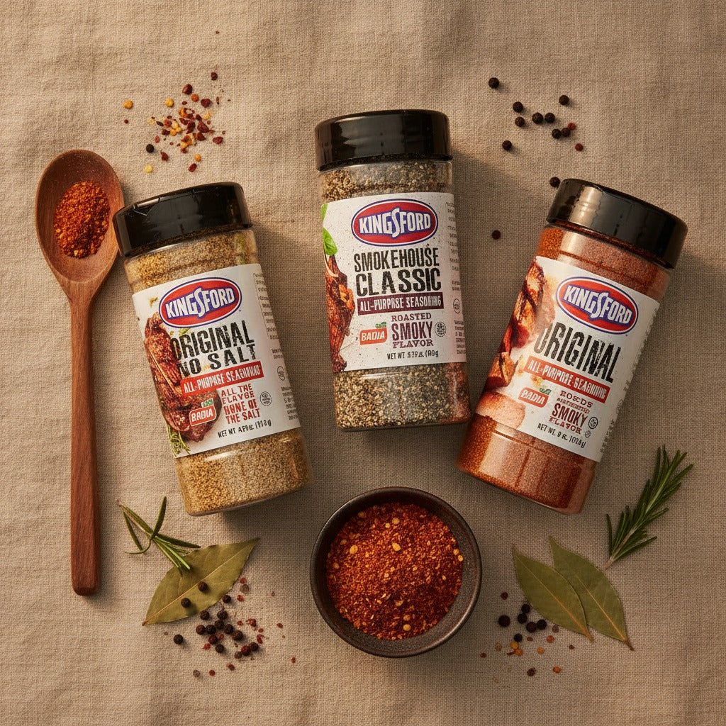 Kingsford Original, No Salt & Smokehouse All-Purpose Seasoning Bundle — lifestyle
