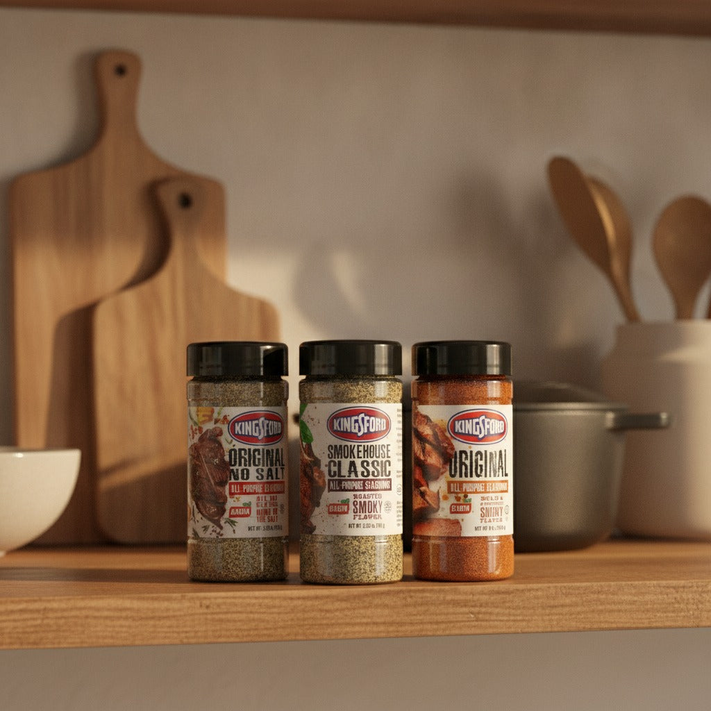 Kingsford Original, No Salt & Smokehouse All-Purpose Seasoning Bundle — lifestyle