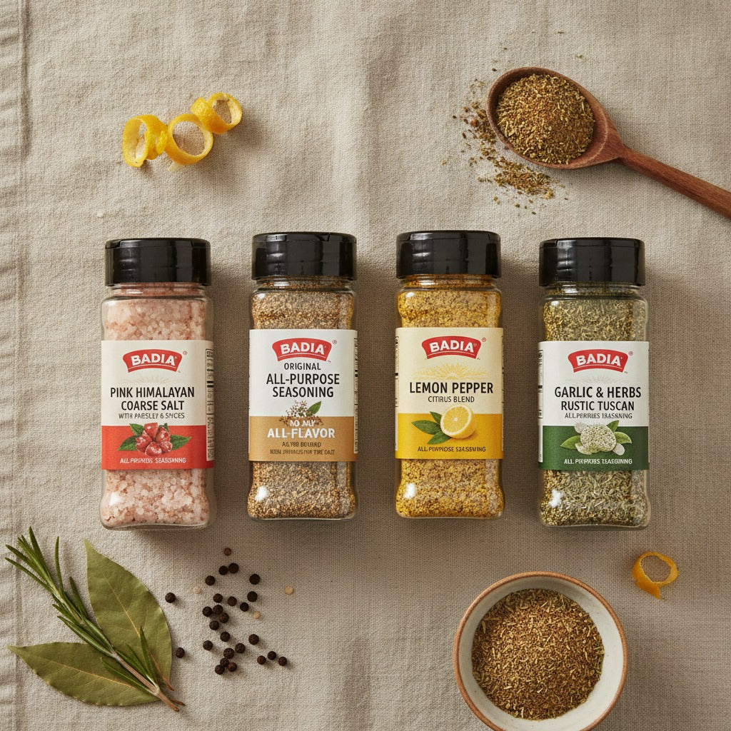 Kingsford Pink Himalayan, No Salt, Lemon Pepper & Garlic Herbs Seasoning Bundle — lifestyle