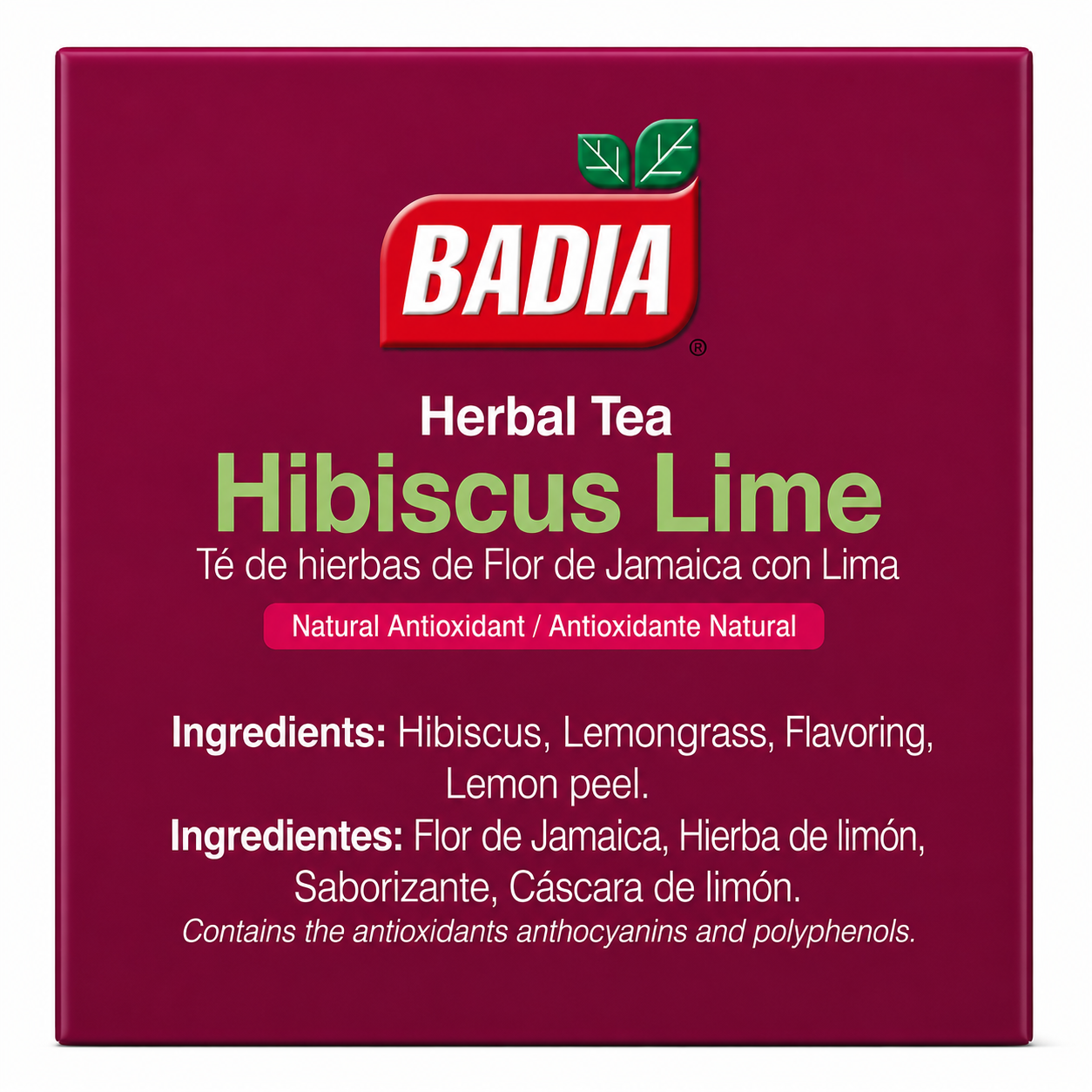 Badia Herbal Tea - Hibiscus Lime
