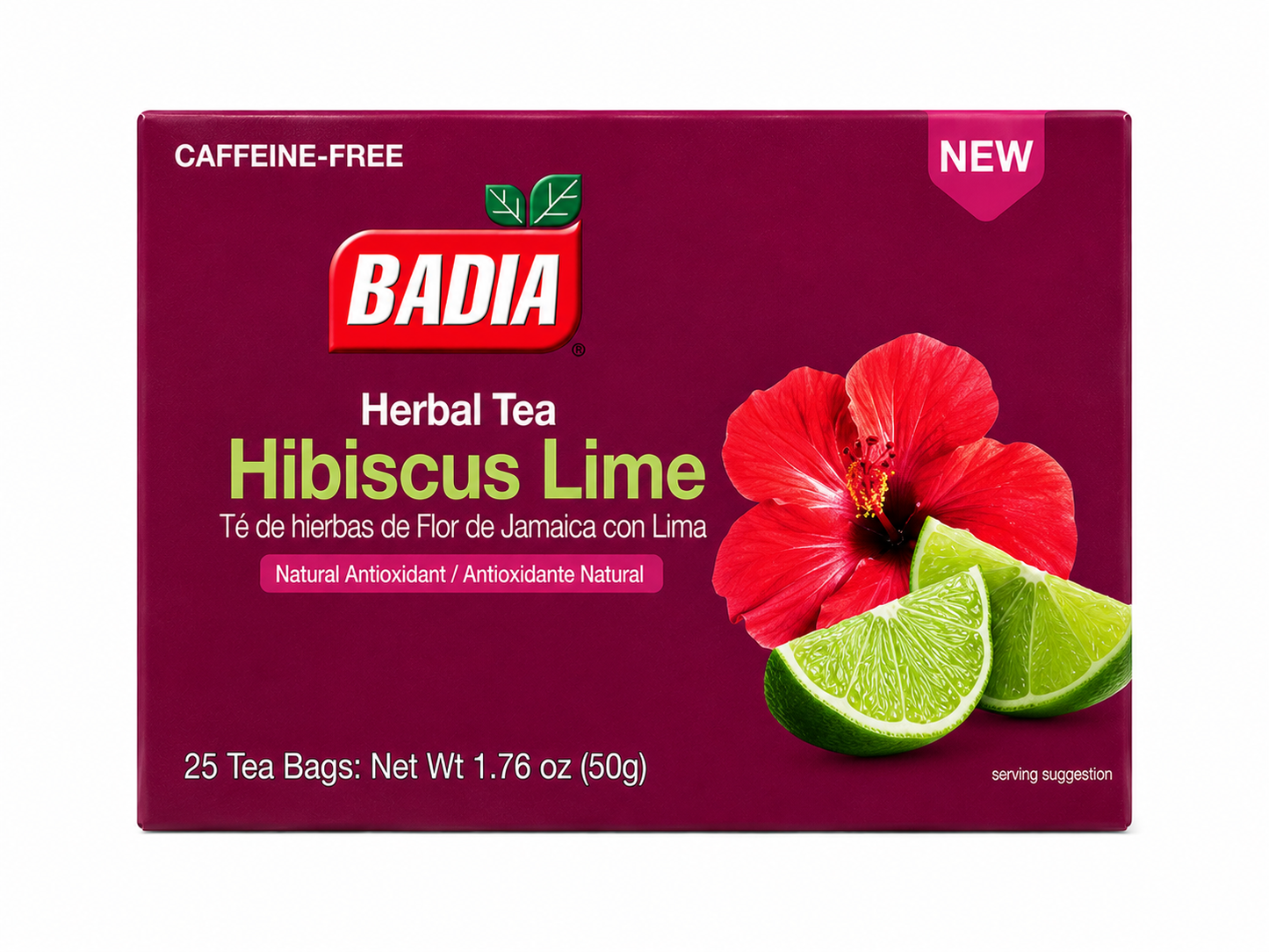 Badia Herbal Tea - Hibiscus Lime