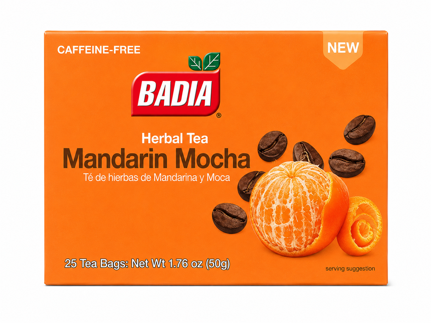 Badia Badia Mandarin Mocha Herbal Tea Bags — product image