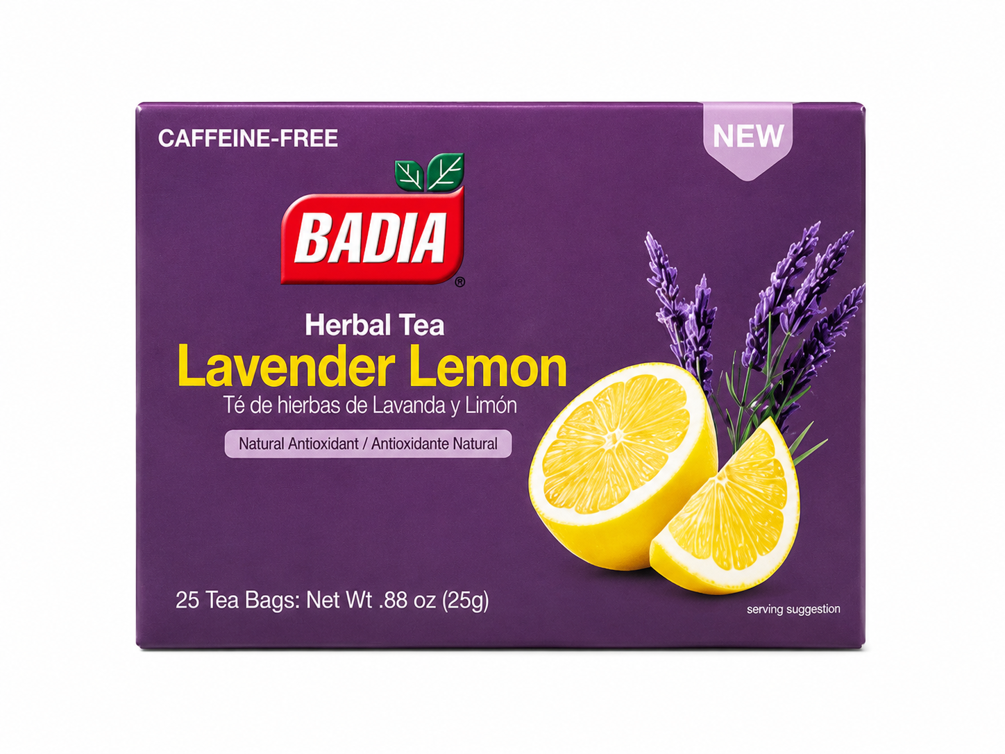 Badia Badia Lavender Lemon Herbal Tea Bags — product image
