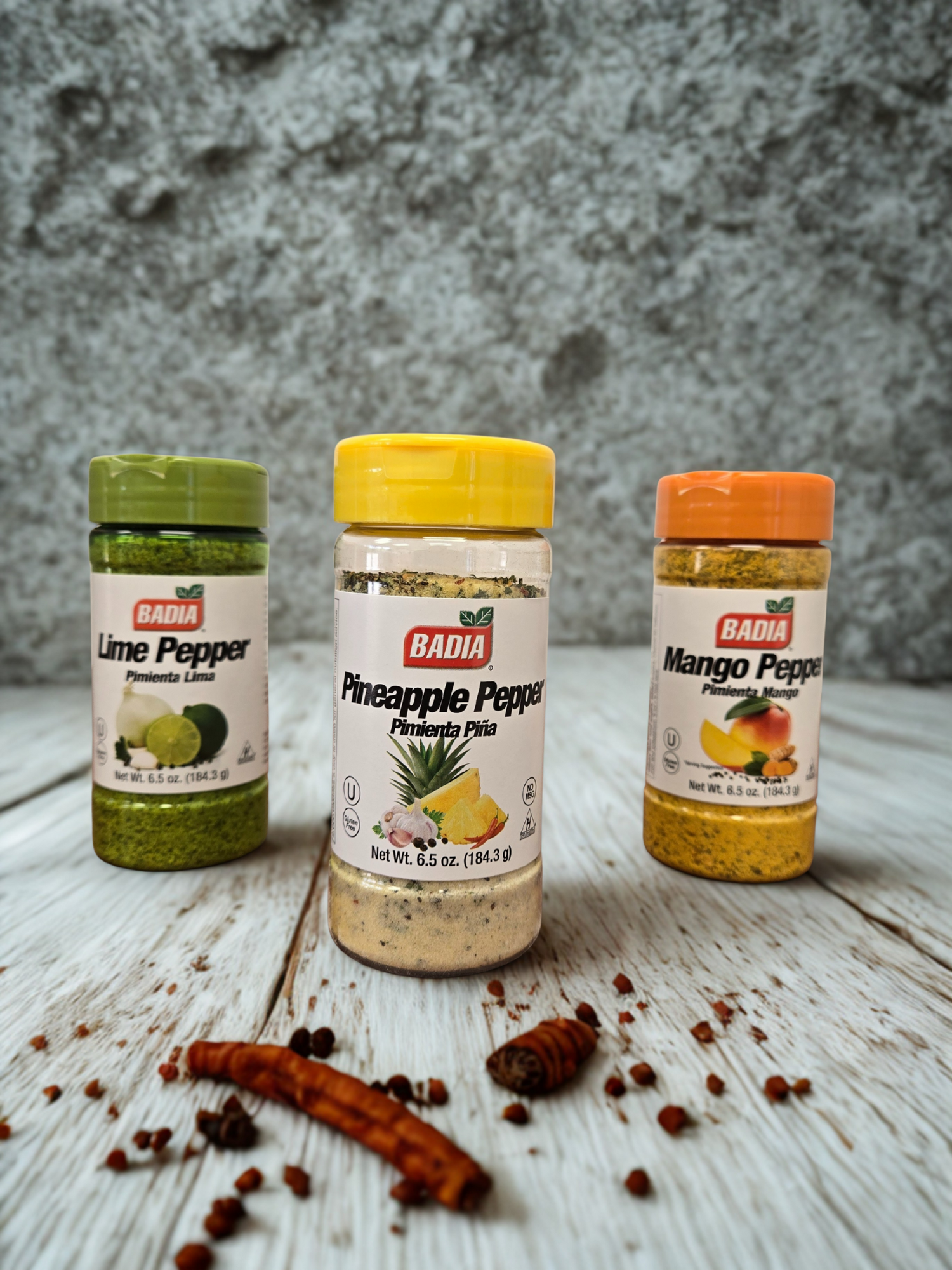 Badia Pineapple, Mango & Lime Pepper Bundle — BBQ rub for ribs, brisket and grilled chicken