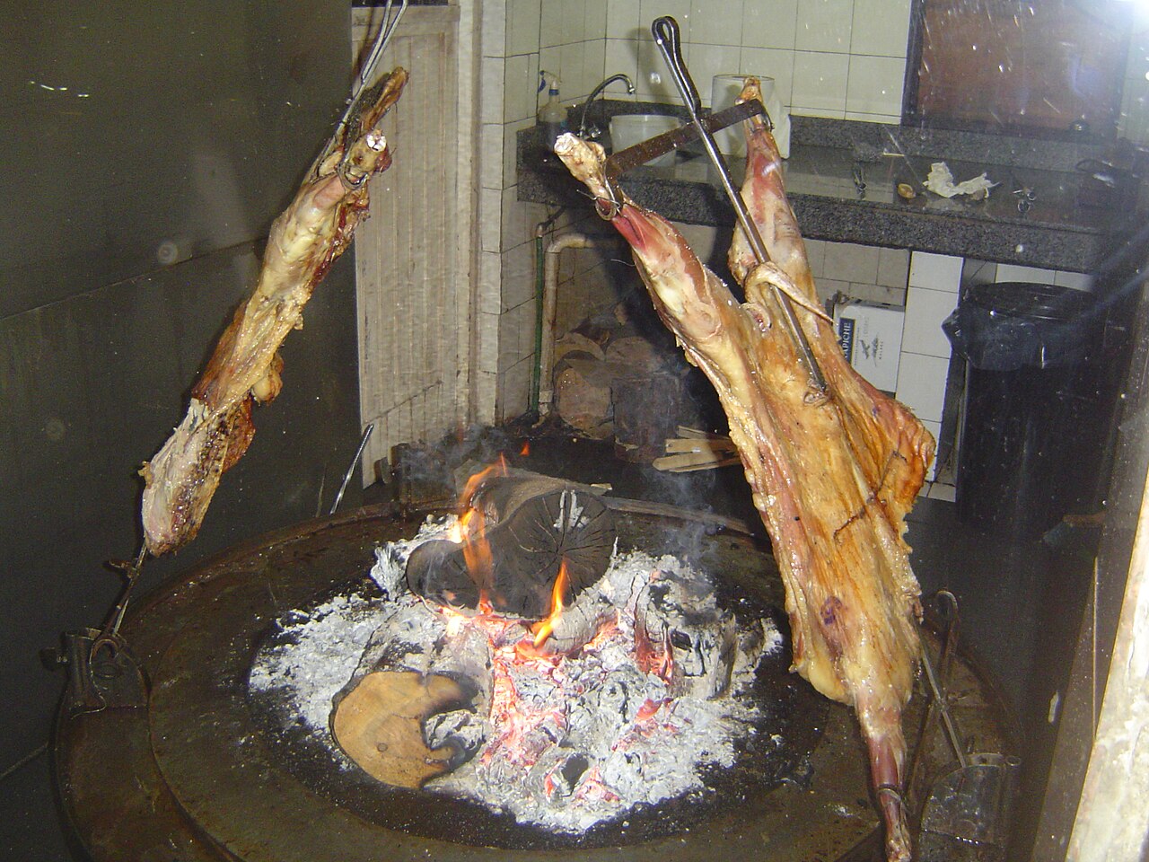Patagonian lamb al asador; the recipe uses an oven
