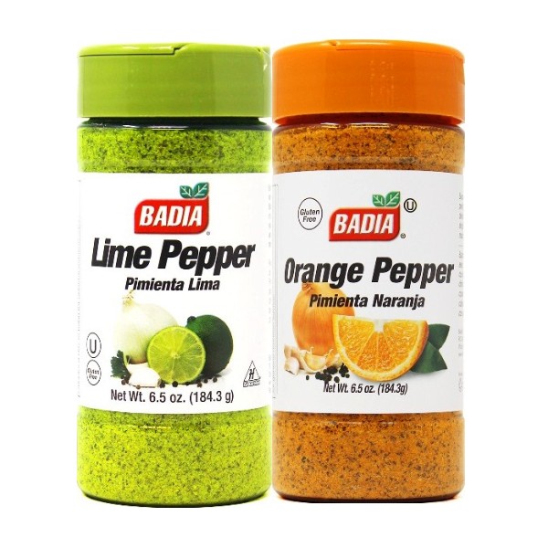 Badia Lime & Orange Citrus Pepper Bundle - Lime Pepper