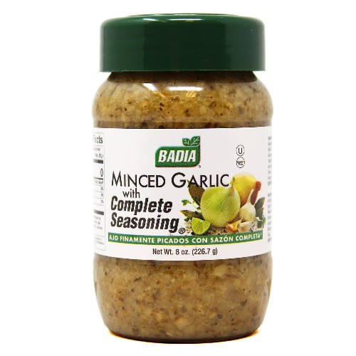 Minced Garlic with Complete Seasoning® 8 oz – Bodega Badia